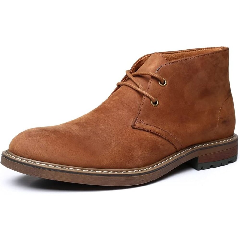 〽️Men's Oxfords Chukka Ankle Boot Brown Fashion and Comfort Casual Lace Up Shoes